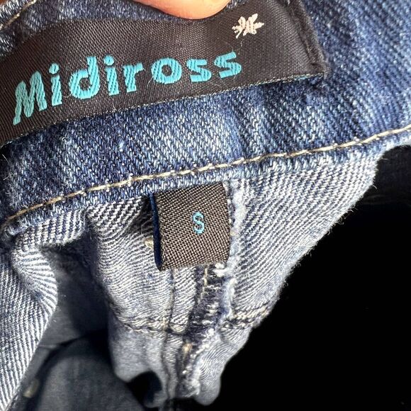 Midiross Boyfriend Distressed Straight Leg Jean Mid Rise Denim Size Small - Picture 3 of 7